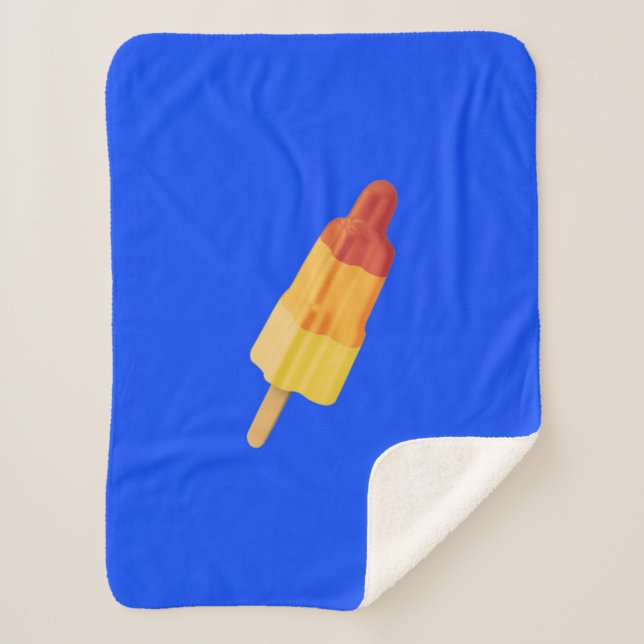 Ice Rocket Sherpa Blanket (Front)