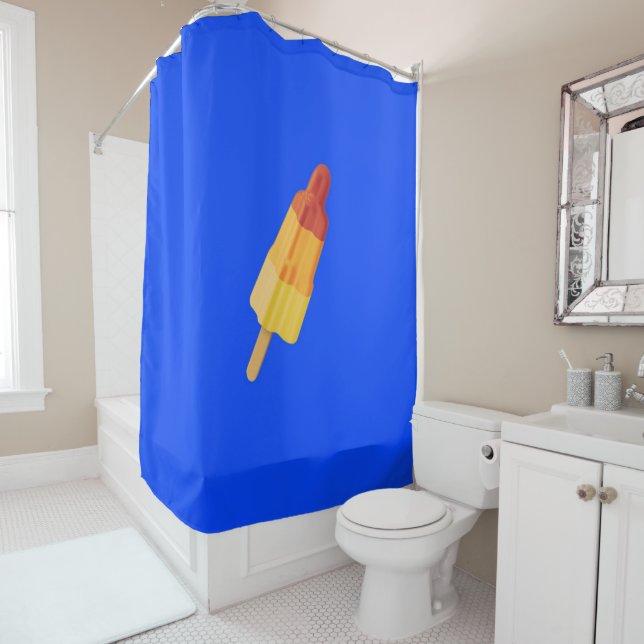 Ice Rocket Shower Curtain (In Situ)