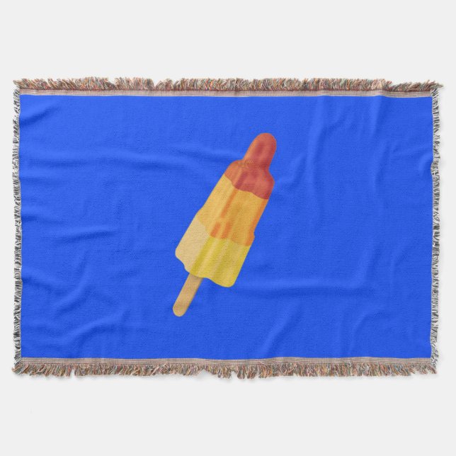 Ice Rocket Throw Blanket (Front)