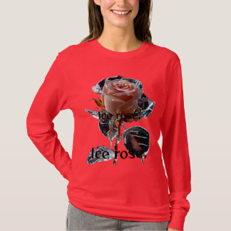" Ice rose " Long Sleeve Designed T-Shirt