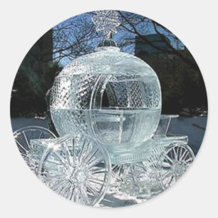 Ice Sculpture Classic Round Sticker