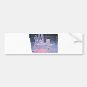 Ice Sculpture Sporting Artist Carving Arctic Gifts Bumper Sticker