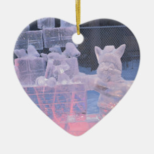 Ice Sculpture Sporting Artist Carving Arctic Gifts Ceramic Tree Decoration