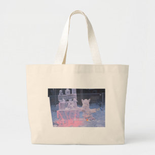 Ice Sculpture Sporting Artist Carving Arctic Gifts Large Tote Bag