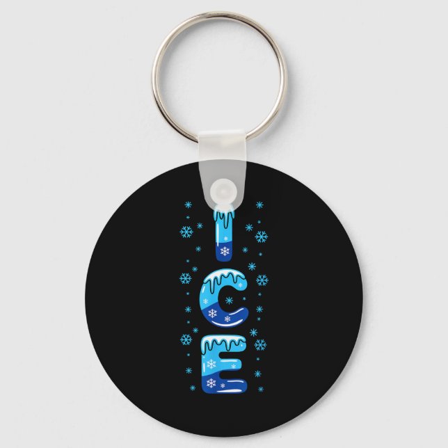 Ice Shirt Adult Kids Men Women Fire And Ice Costum Key Ring (Front)