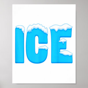 Ice Shirt Adult Kids Men Women Fire And Ice Costum Poster