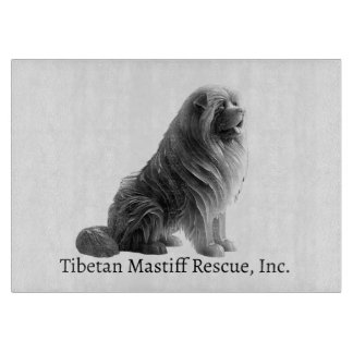 Ice Sitting Tibetan Mastiff Cutting Board