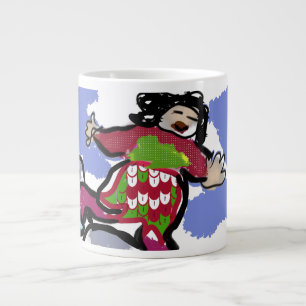 ice skate  dance large coffee mug