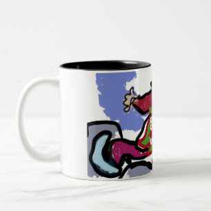 ice skate dance Two-Tone coffee mug
