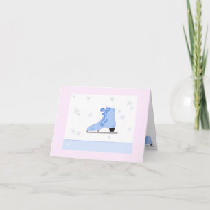 Ice Skate Design Holiday Card