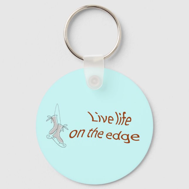 ice skate edge key ring (Front)