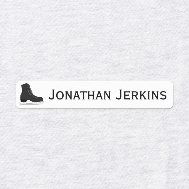 Ice Skate or Iron On Logo Labels (Design 1)