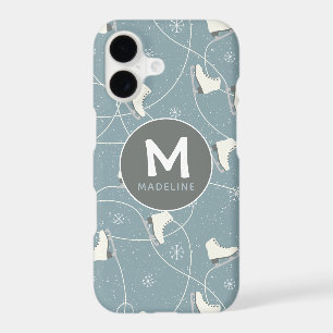 Ice skate & snowflake personalized