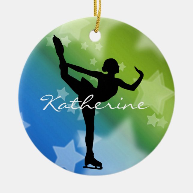 Ice Skater Figure Skater Ornament (Front)