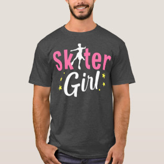 Ice Skater Girl Figure Ice Skating Winter Sports I T-Shirt