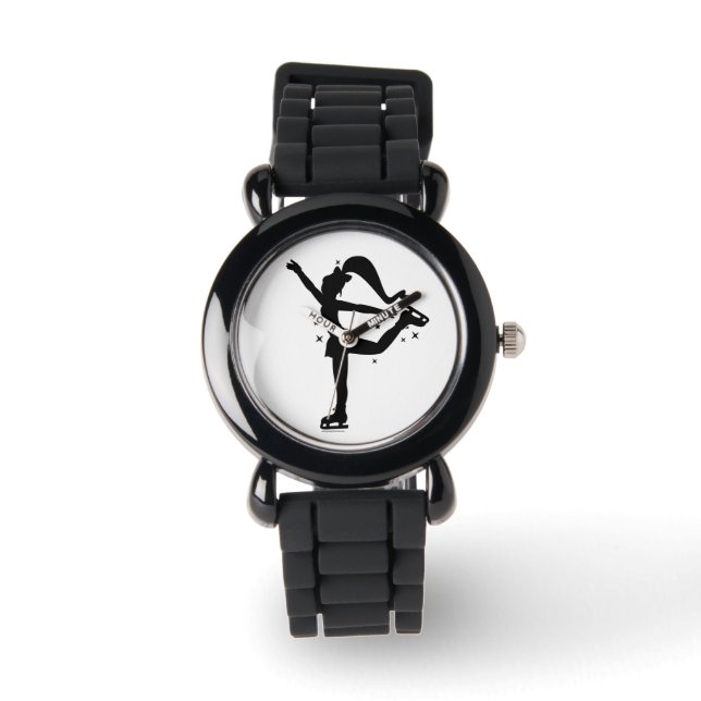 Ice Skater in Silhouette Watch (Front)