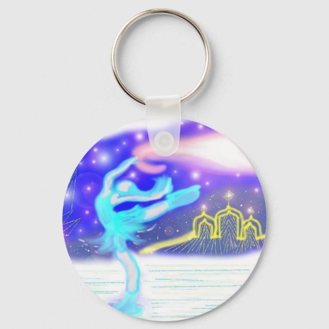 Ice Skater Key Ring (Front)