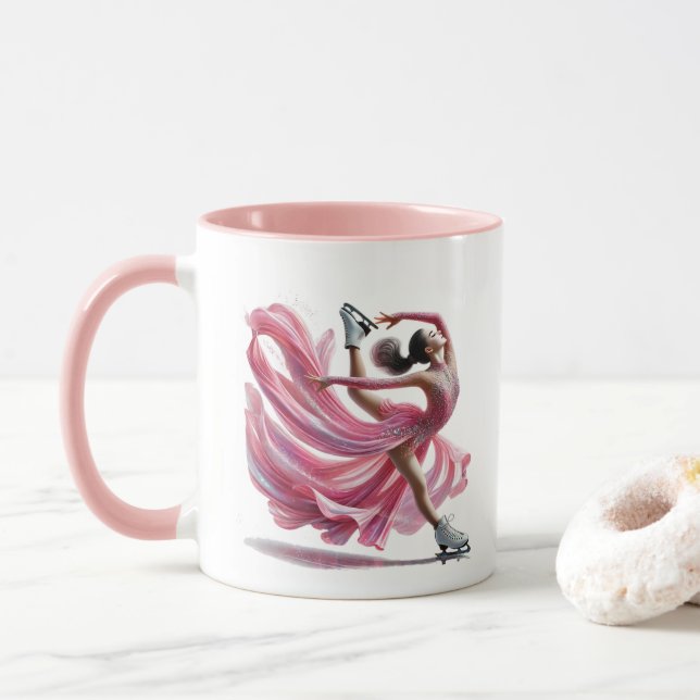 Ice Skater  Mug (With Donut)