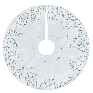 Ice Skaters Christmas Tree Skirt