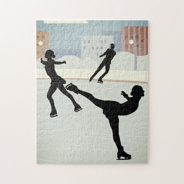 ice skaters' jigsaw puzzle (Vertical)