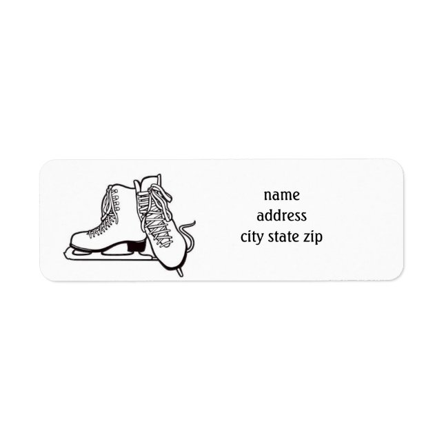**ICE SKATER'S** RETURN ADDRESS LABEL (Front)