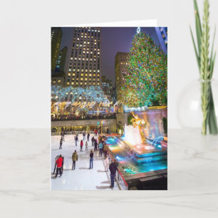 Ice Skaters Rockefeller Centre 2013 Holiday Card
