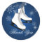 Ice Skates and Snowflakes Blue