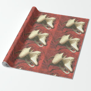 ICE SKATES AT REST WRAPPING PAPER