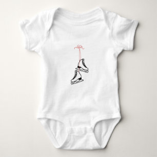 Ice Skates Baby Bodysuit
