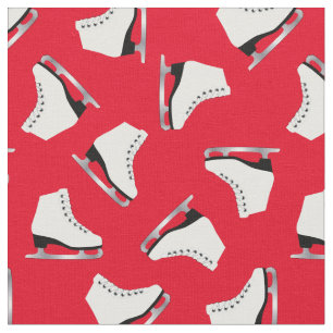 Ice Skates Figure Skating Rink Red Fabric