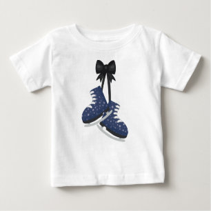 Ice Skates, Ice Skating, Figure Skating, Stars Baby T-Shirt