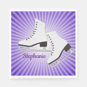 Ice Skates Paper Party Napkin