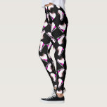 Ice Skates Pink Pattern Figure Skating Black Leggings<br><div class="desc">Cute Ice Skates Original Design figure skating leggings. Please see my other figure skating items in my store. Happy skating! *Hand-drawn ice skates design by me. All my designs are original! Only sold on my store. Follow me for continuous new characters!! ****Recommended: gift other people with this item and matching...</div>