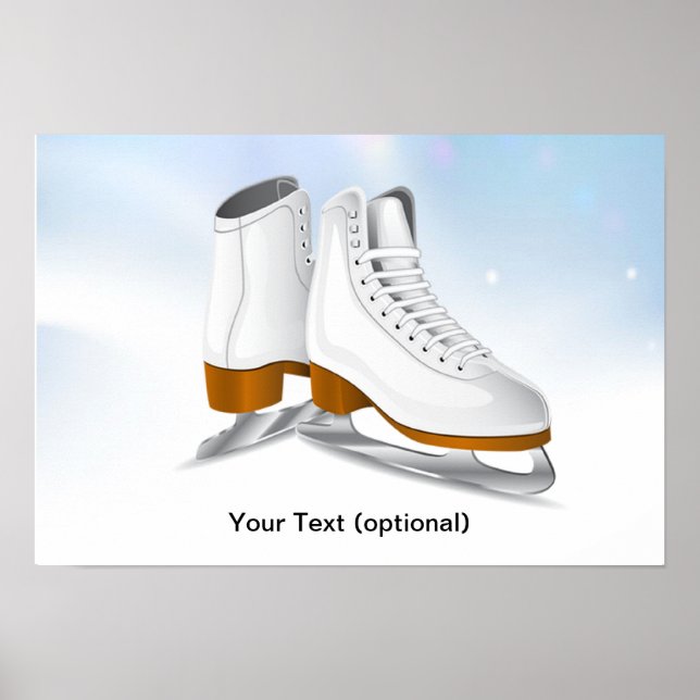 Ice Skates Poster Print (Front)