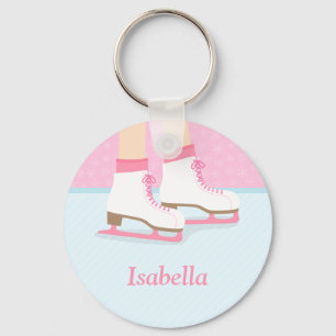 Ice Skates Skating Rink For Girls Key Ring