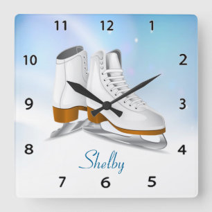 Ice Skates Wall Clock