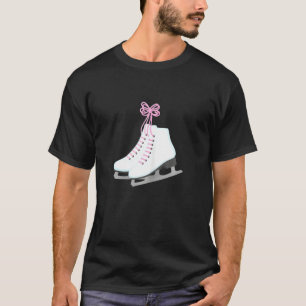 Ice Skates With Pink Colour Lace  For Women Teen G T-Shirt