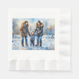 Ice Skating Adventure, Napkin