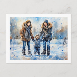 Ice Skating Adventure, Postcard