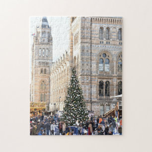 Ice Skating at Christmas, Natural History Museum Jigsaw Puzzle