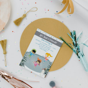 Ice Skating Birthday Invitation