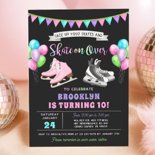 Ice Skating Birthday Invitation
