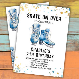 Ice Skating Birthday Invitation Ice-Skating Party