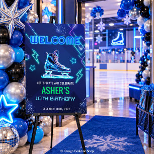 Ice Skating Birthday *Welcome Sign ONLY*