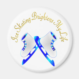 Ice Skating Brightens My Life Magnet