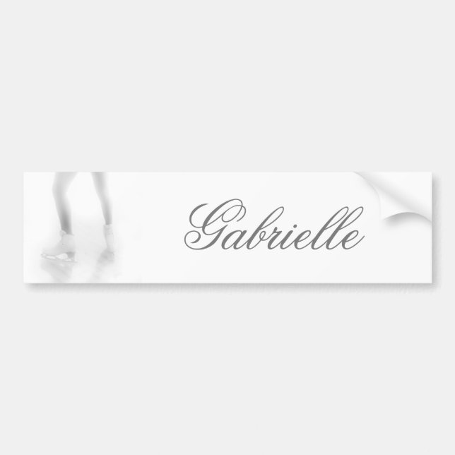 Ice skating bumper sticker (Front)