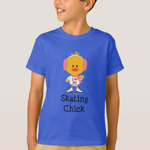 Ice Skating Chick Kids Organic T-shirt