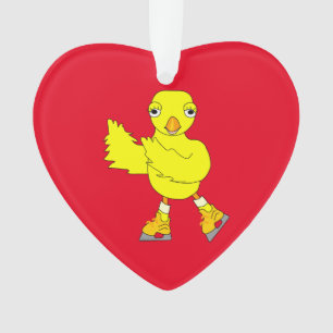Ice Skating Chick Ornament