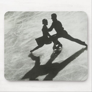 Ice Skating Couple Mouse Pad