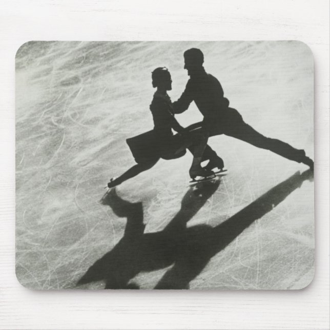 Ice Skating Couple Mouse Pad (Front)